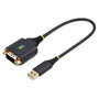 StarTech.com Adaptador USB a Serie RS232 DB9 30cm FTDI Negro