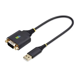 StarTech.com Adaptador USB a Serie RS232 DB9 30cm FTDI Negro