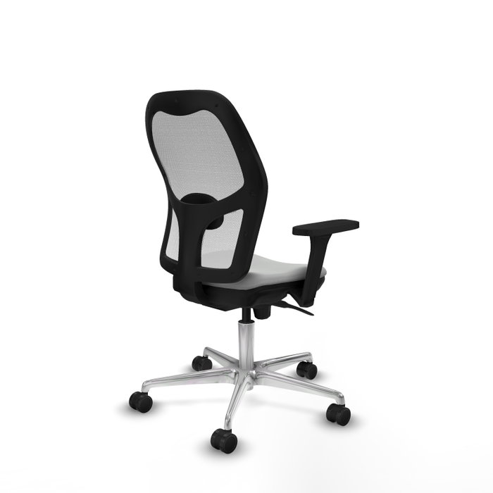 PIQUERAS Y CRESPO Silla de oficina Jorquera con mecanismo Sincro, Gris claro y Blanco PIQUERAS Y CRESPO Silla de oficina Jorquera con mecanismo Sincro, Gris claro y Blanco