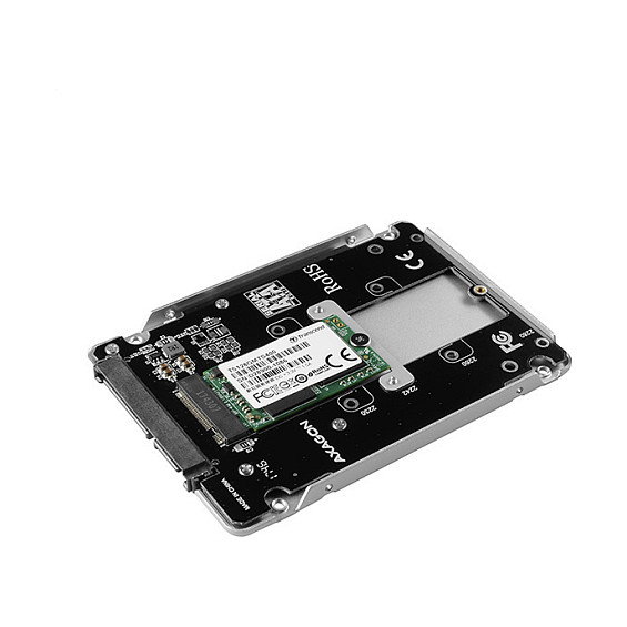 Axagon RSS-M2SD Carcasa de Aluminio para M.2-SATA-SSD hasta 2280, Plata