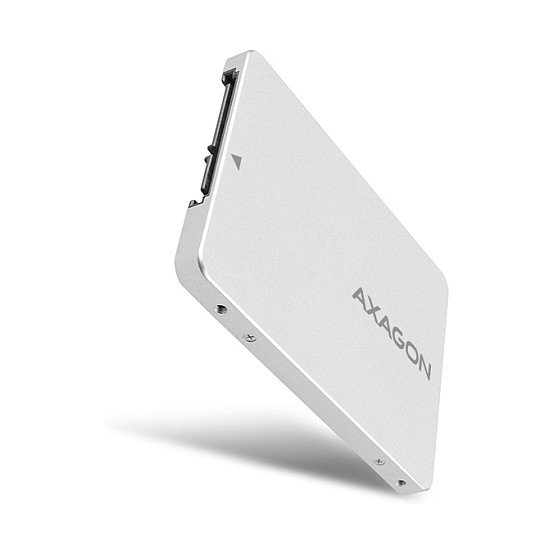 Axagon RSS-M2SD Carcasa de Aluminio para M.2-SATA-SSD hasta 2280, Plata