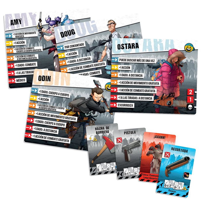 CMON Zombicide Segunda Edición - Juego de Mesa Cooperativo en Español, con 88 Miniaturas, para 1-6 Jugadores, +14 Años, Duración 60 Min