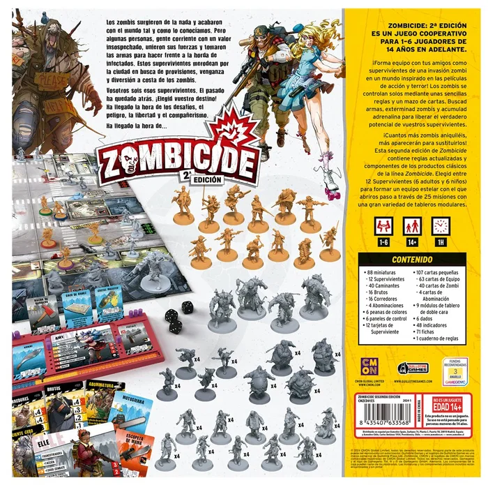 Asmodee Zombicide Segunda Edición Juego de Mesa