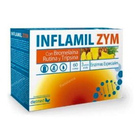 Dietmed Inflamil Zym 60 Comp. con Vitaminas C, D, E y Enzimas para la Protección Celular