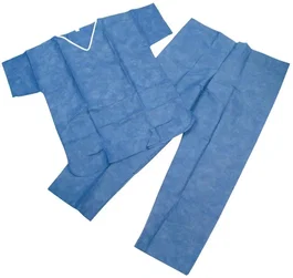 Hartmann Pijama Quirofano Foliodress Azul T-XL Desechable Estéril