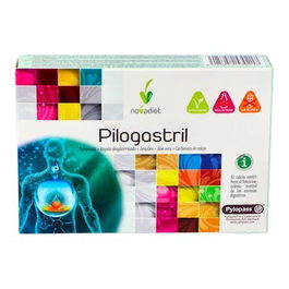 NOVADIET Pilogastril 30 Comprimidos Masticables Ayuda H.pylori Jengibre Regaliz Aloe Vera Calcio