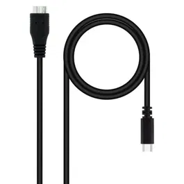 Nano Cable 10.01.1201-BK Cable USB 3.0 Tipo-C Macho - MicroUSB Macho 5Gbps 1m Negro