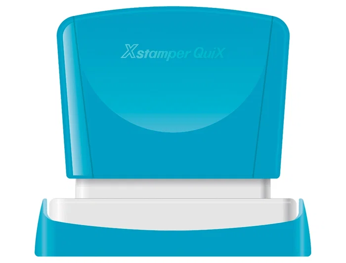 X'stamper Sello Personalizable Q-11 Color Rojo, Rectangular 16x48 mm, Sellos Preentintados Resistentes al Agua, Más de 6000 Impresiones