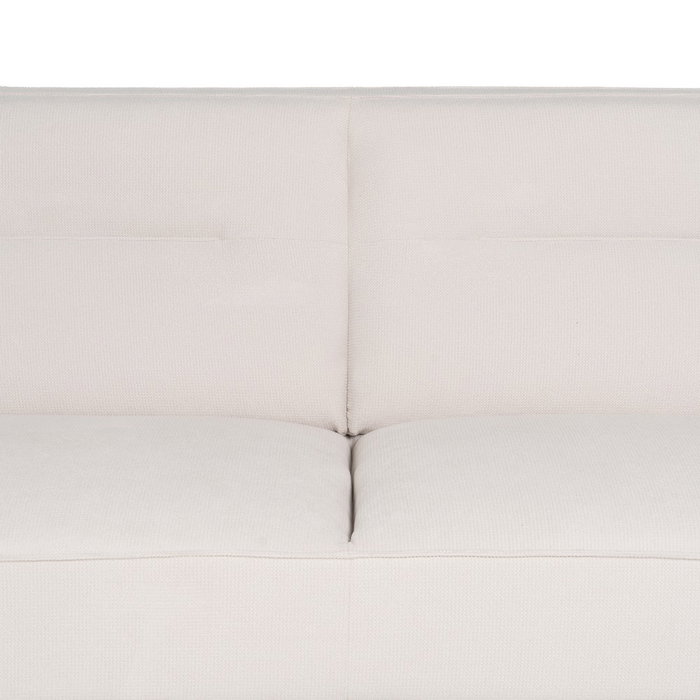 Sofá 3 Plazas Crema Tejido-Metal Salón 220 X 87 X 85 cm