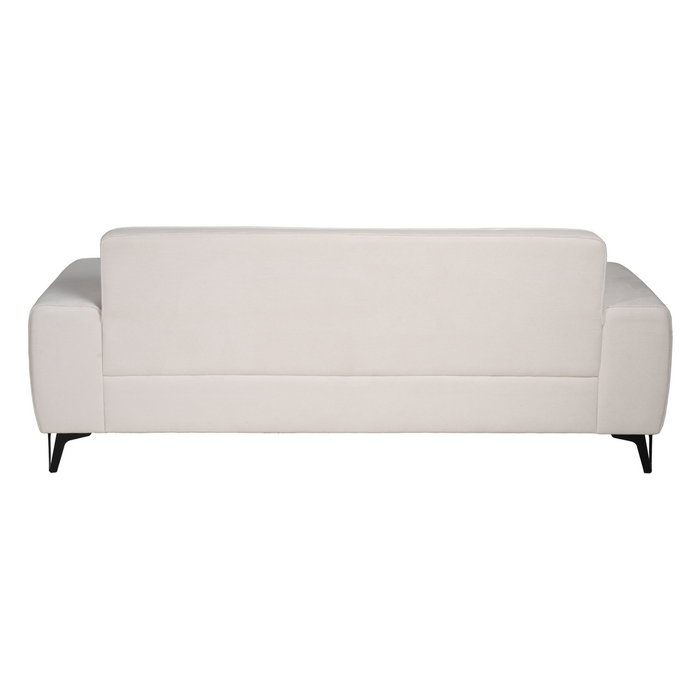 Sofá 3 Plazas Crema Tejido-Metal Salón 220 X 87 X 85 cm