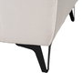Sofá 3 Plazas Crema Tejido-Metal Salón 220 X 87 X 85 cm