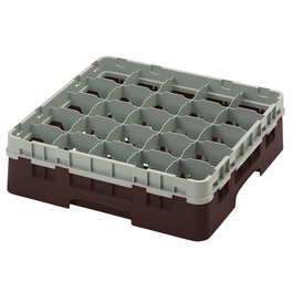CAMBRO Cesta de lavado 25 comp. Castaño