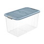 Mondex Caja de almacenaje Box 30L con Tapa de Doble Cierre y Medidas 48,9x29,4x27,3 cm