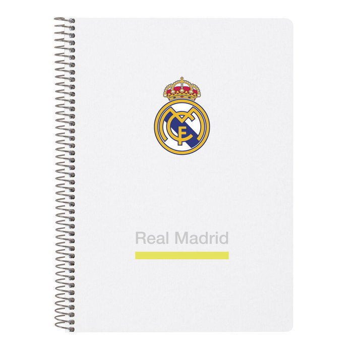 Safta Cuaderno Espiral Cuarto Real Madrid Equipación 25/26 80 Hojas Safta Cuaderno Espiral Cuarto Real Madrid Equipación 25/26 80 Hojas