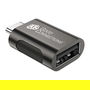 GoodConnections Adaptador USB-C a USB-A 3.2 Gen.1 / USB 3.0 ST-BU Antracita, 5 Gbit/s, Acero Galvanizado