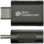 GoodConnections Adaptador USB-C a USB-A 3.2 Gen.1 / USB 3.0 ST-BU Antracita, 5 Gbit/s, Acero Galvanizado