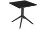 DKD Home Decor Mesa Terraza Y Jardin Barhotel Negro 70 x 70 x 75 cm