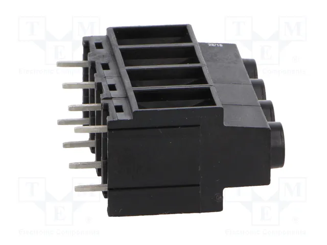 HARTING Conector de alimentación har-flexicon 10,16 TTSH-4 TB40 BK de 4 pines