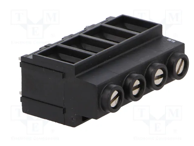 HARTING Conector de alimentación har-flexicon 10,16 TTSH-4 TB40 BK de 4 pines