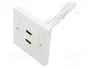GOOBAY Enchufe de pared HDMI x4 Blanco