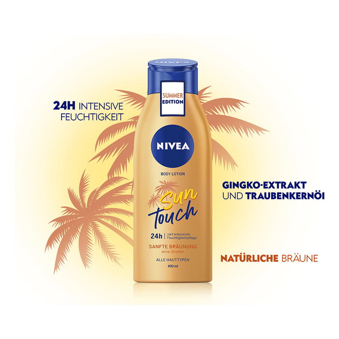 NIVEA Sun Touch SANFTE BRÄUNE Bodylotion 400,0 ml NIVEA Sun Touch SANFTE BRÄUNE Bodylotion 400,0 ml