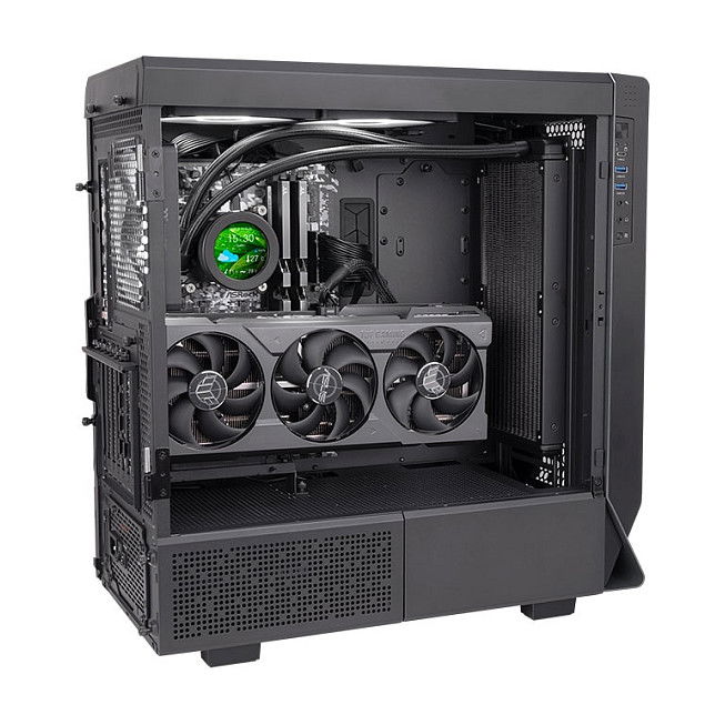 Thermaltake TOUGHLIQUID Ultra 280 CPU Liquid Cooler All-In-One, Refrigeración Líquida, Negro, 2 Ventiladores 140mm, Radiador 280mm, Compatible Intel/AMD