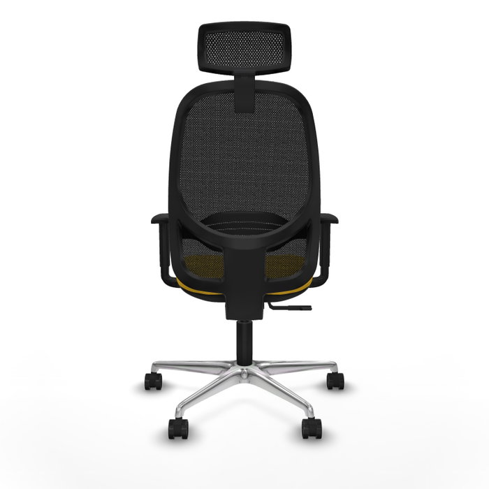 PIQUERAS Y CRESPO Silla de oficina Cilanco con mecanismo Sincro, Amarillo y Negro