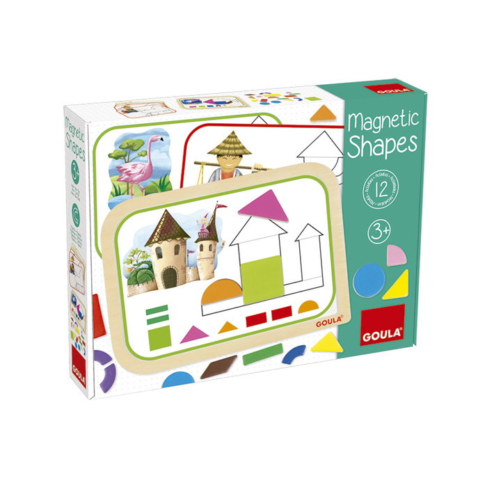 Goula Juego Didáctico Magnético Shapes para Niños con 12 Actividades