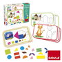 Goula Juego Didáctico Magnético Shapes para Niños con 12 Actividades