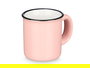 Vessia Set de 6 Tazas de Café de Porcelana, Color Rosa, 100 ml - Dimensiones del Set: 28.8 x 7 x 12.8 cm (Set de 12)