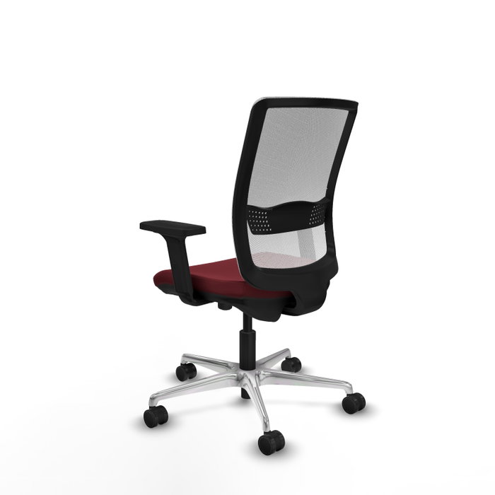 PIQUERAS Y CRESPO Silla de oficina Haches Granate y Blanco PIQUERAS Y CRESPO Silla de oficina Haches Granate y Blanco