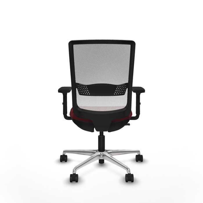 PIQUERAS Y CRESPO Silla de oficina Haches Granate y Blanco PIQUERAS Y CRESPO Silla de oficina Haches Granate y Blanco
