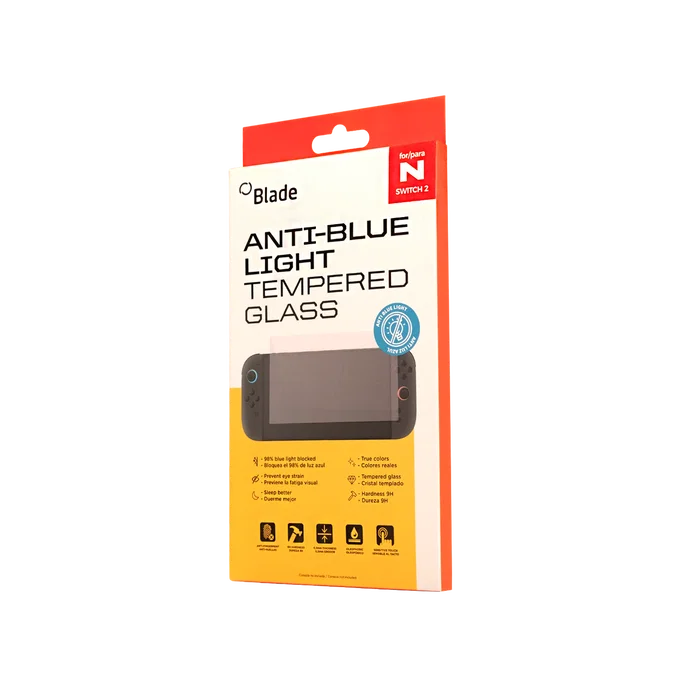 Woxter Protector de pantalla de cristal templado con filtro de luz azul para Nintendo Switch 2 Woxter Protector de pantalla de cristal templado con filtro de luz azul para Nintendo Switch 2
