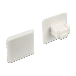 DeLOCK 64019 Cubierta antipolvo para toma RJ45 sin asa, Blanco, 10 unidades