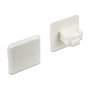 DeLOCK 64019 Cubierta antipolvo para toma RJ45 sin asa, Blanco, 10 unidades