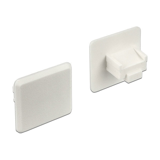 DeLOCK 64019 Cubierta protectora para toma RJ-45, 10 unidades, blanco DeLOCK 64019 Cubierta protectora para toma RJ-45, 10 unidades, blanco
