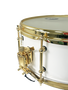 Caja Jinbao 14" X 6" Pop Madera Blanco Lacado/Dorado