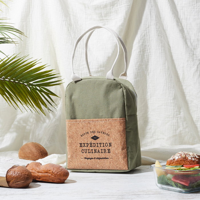 Cook Concept Bolsa Térmica "Corcho" 5 L Take Away Algodón y Poliéster con Interior de Aluminio