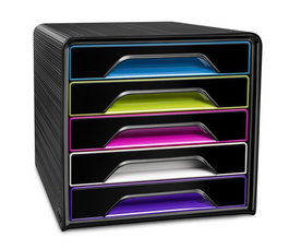 Modulo Cep 7-111G Smoove 5 Cajones Negro/Surtidos