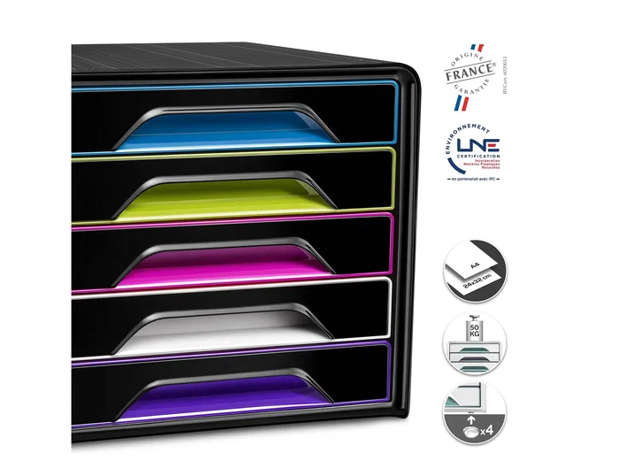 CEP Modulo Smoove 5 Cajones Negro/Multicolor