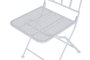 DKD Home Decor Mesa Terraza y Jardín Blanco Hierro Plegable Hojas Set de 3 60 x 60 x 70 cm