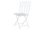 DKD Home Decor Mesa Terraza y Jardín Blanco Hierro Plegable Hojas Set de 3 60 x 60 x 70 cm
