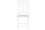 DKD Home Decor Mesa Terraza y Jardín Blanco Hierro Plegable Hojas Set de 3 60 x 60 x 70 cm