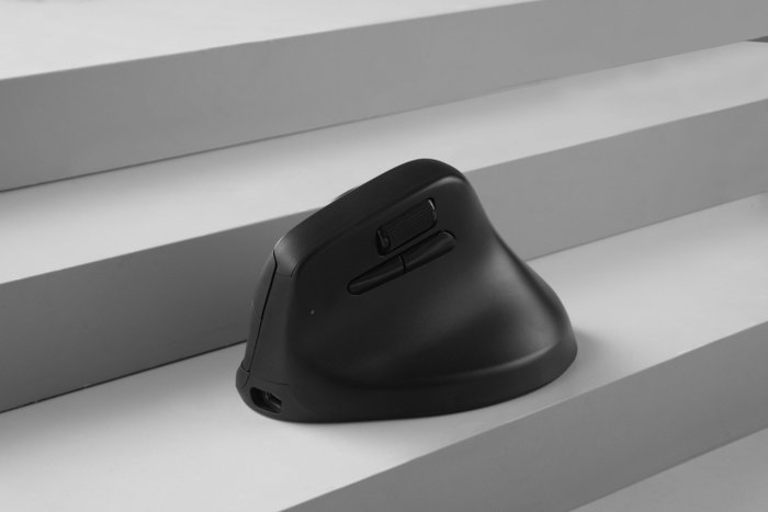 Keychron M5-A29 Ratón Vertical Inalámbrico Negro