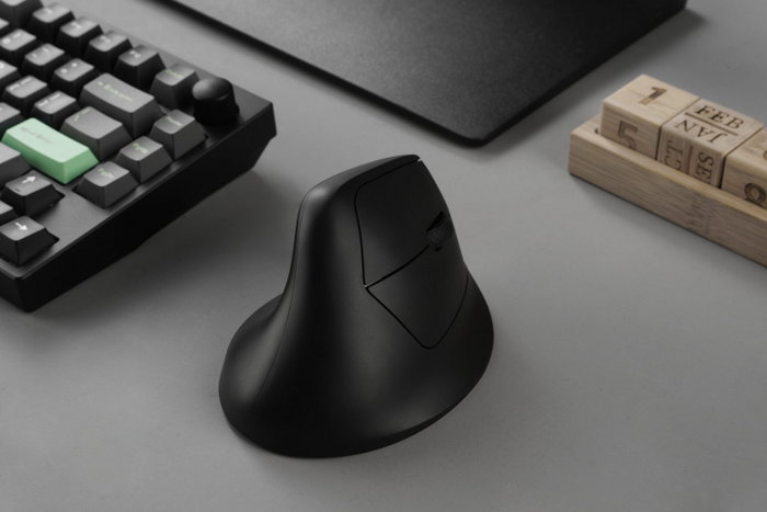 Keychron M5-A29 Ratón Vertical Inalámbrico Negro
