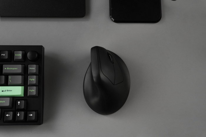 Keychron M5-A29 Ratón Vertical Inalámbrico Negro