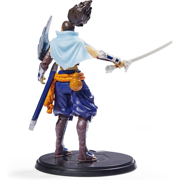 Spin Master League of Legends Figura de Acción Yasuo 10 cm con Espada y Base