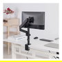 VALUE 17.99.1181 Brazo LCD de 4 Gánglios con Abrazadera, para Monitores 17 a 32 Pulgadas, Soporte hasta 9 kg, Montaje en Escritorio, Color Negro