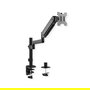 VALUE 17.99.1181 Brazo LCD de 4 Gánglios con Abrazadera, para Monitores 17 a 32 Pulgadas, Soporte hasta 9 kg, Montaje en Escritorio, Color Negro