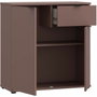 GANYMEDE Cómoda con 2 puertas y 1 cajón, Terracota